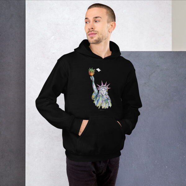 Men Hoodie - Flame of Liberty - Image 2